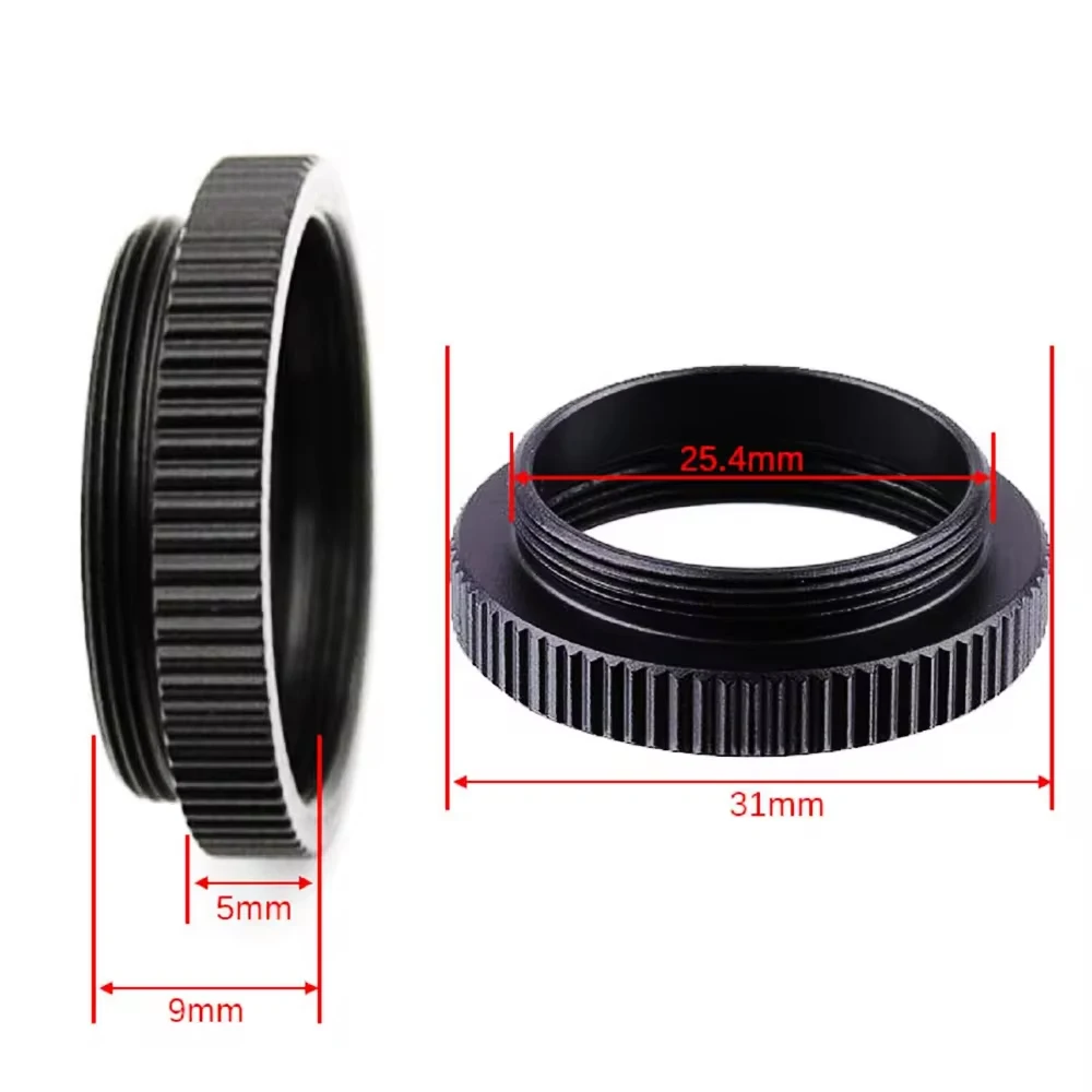 4pcs C-MOUNT 5mm Extension Tube Adapter C-CS Mount Adaptor Spacer Ring For CCTV Camera  Lens/Industrial Microscope Lens adapter