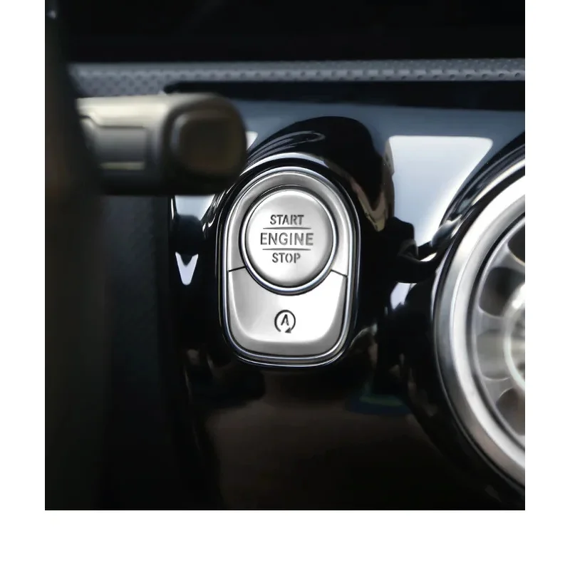 for Mercedes Benz GLB200 GLA CLA A-Class A180L A200L Car ONE-CLICK Start Buttons Protective Cover Decoration Accessories