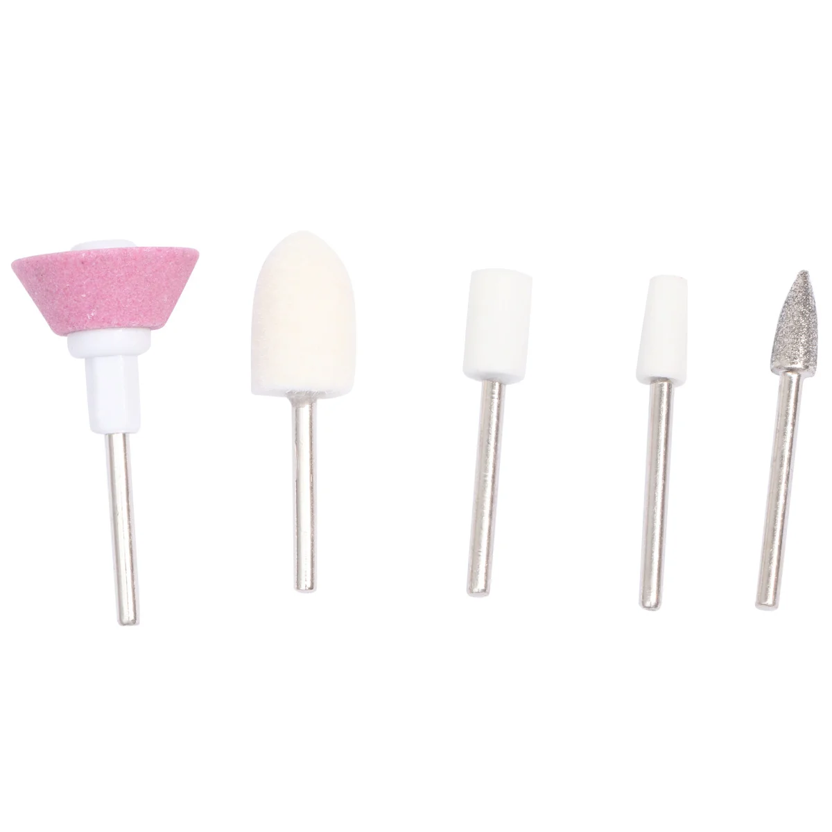 

5pcs Polishing Boxes Premium Art Tool Grinding Head For Manicure Nail Nail Art Tool Grinding White