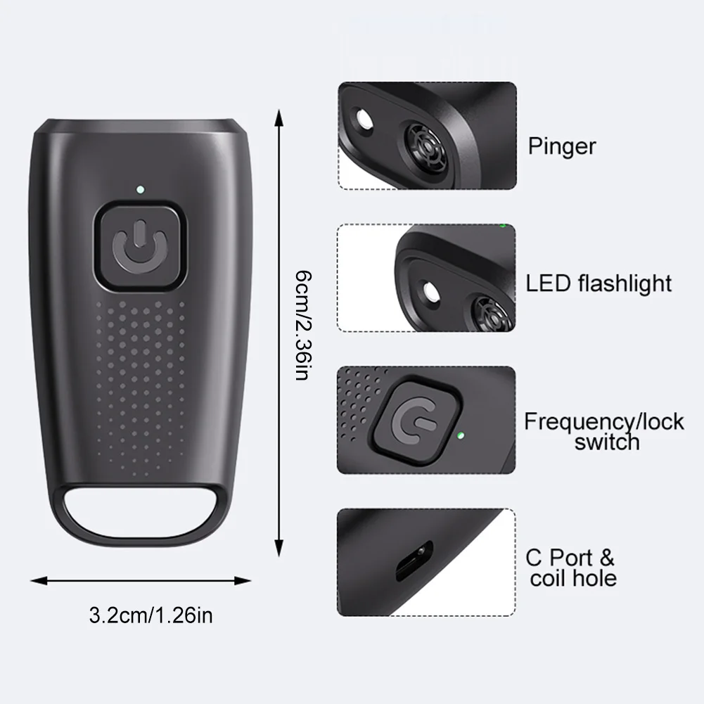 Мини-ультразвуковой тренажер для собак со светодиодным фонариком, репеллент для собак, ультразвуковое устройство, ультразвуковой стопор для лая собак, подарок для домашних животных