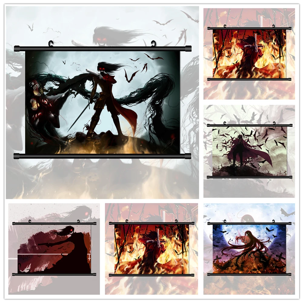 Hellsing Alucard Manga Print Wall Poster Anime Pictures Canvas Painting Wall Art Posters Prints Living Home Decoration No Frame