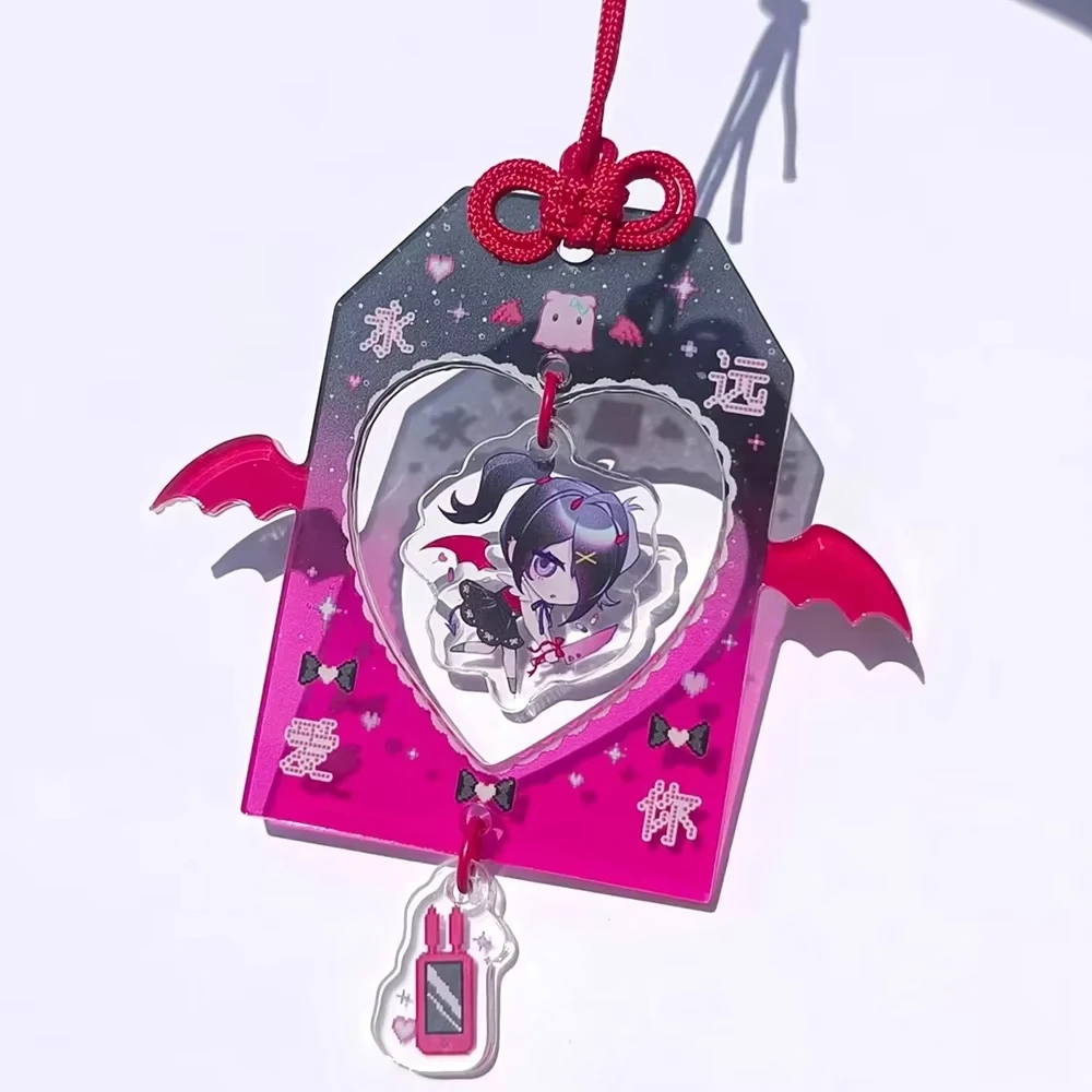 2 Stück Anime Schlüsselanhänger NEEDY GIRL OVERDOSE Guard Acryl Schlüsselanhänger Rucksack Anhänger Cosplay Requisiten Weihnachtsgeschenk für Mädchen – Detail 4