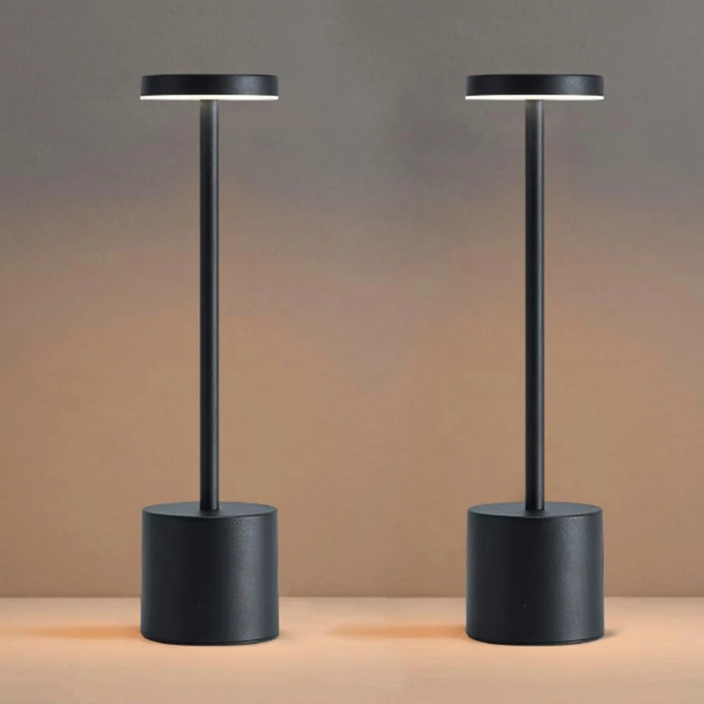 Portable LED Cordless Touch Table Lamps Rechargeable Desk Lamp 3Colors Adjustable Bedside Creative Ambient Light  for Room Decor