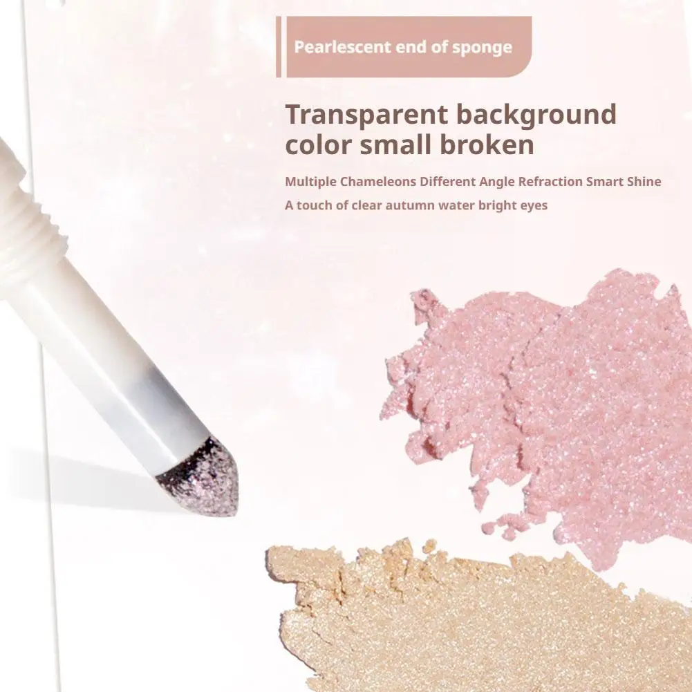 Dwugłowy pisak do efektu leżącego jedwabnika, oczy efektu leżącego jedwabnika, rozświetlacz do powiek, cienki puder, odporny na pot, długotrwały, intensywny kolor.
