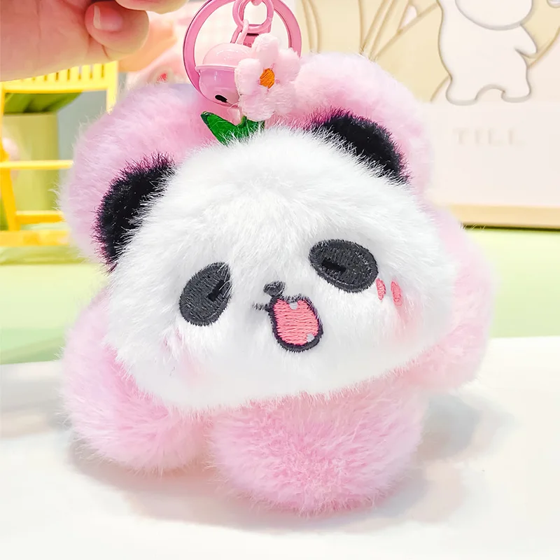 Porte-Clés en Peluche à Motif de Fleur de Dessin Animé pour Enfant, Décoration Amusante et Mignonne pour Sac à Dos, Breloque, Jouet, Cadeau d'Anniversaire, 1 Pièce