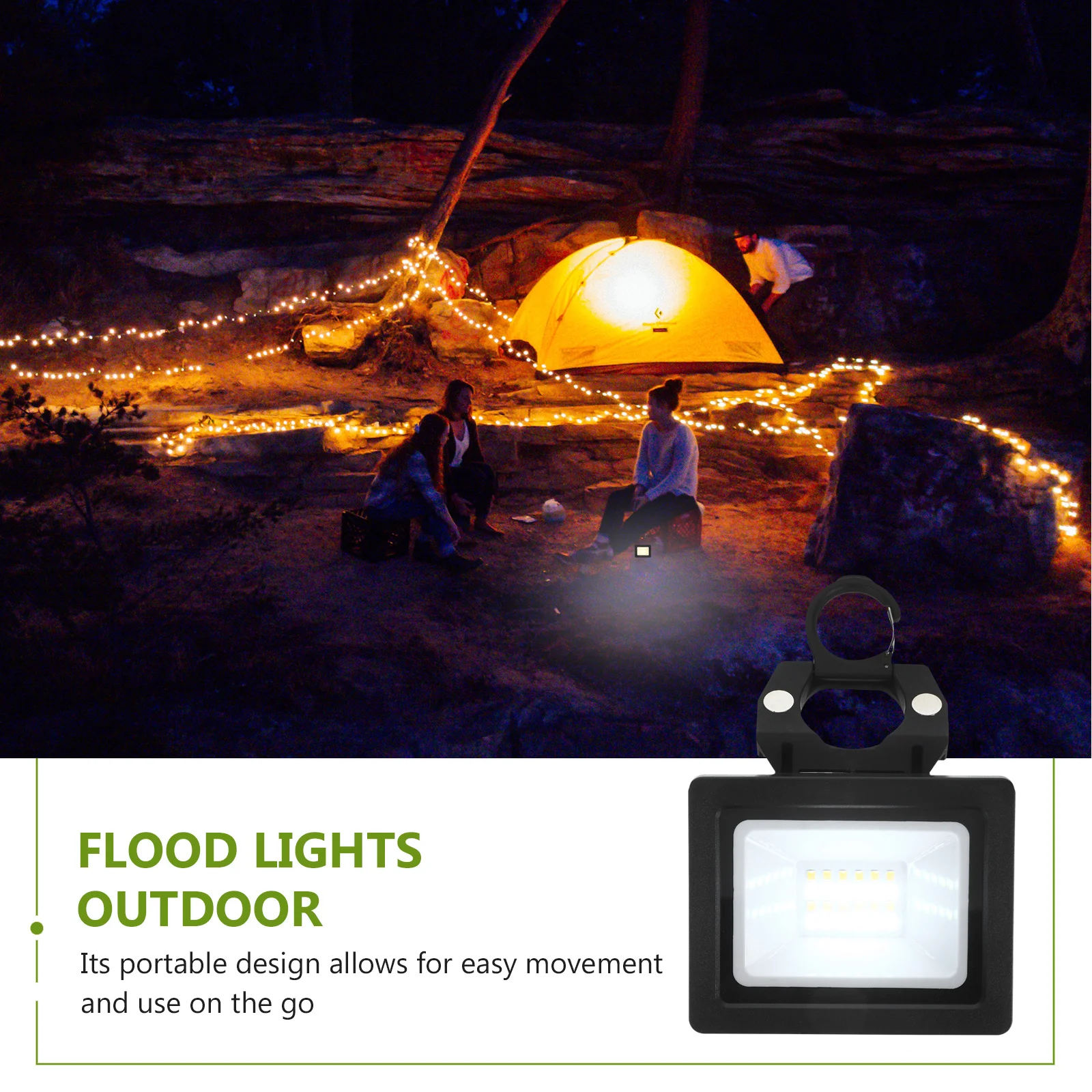 

Led Flood Light Outdoor, High Brightness Portable Waterproof Garden Floodlights For Yard, Backyard, Security Lighting