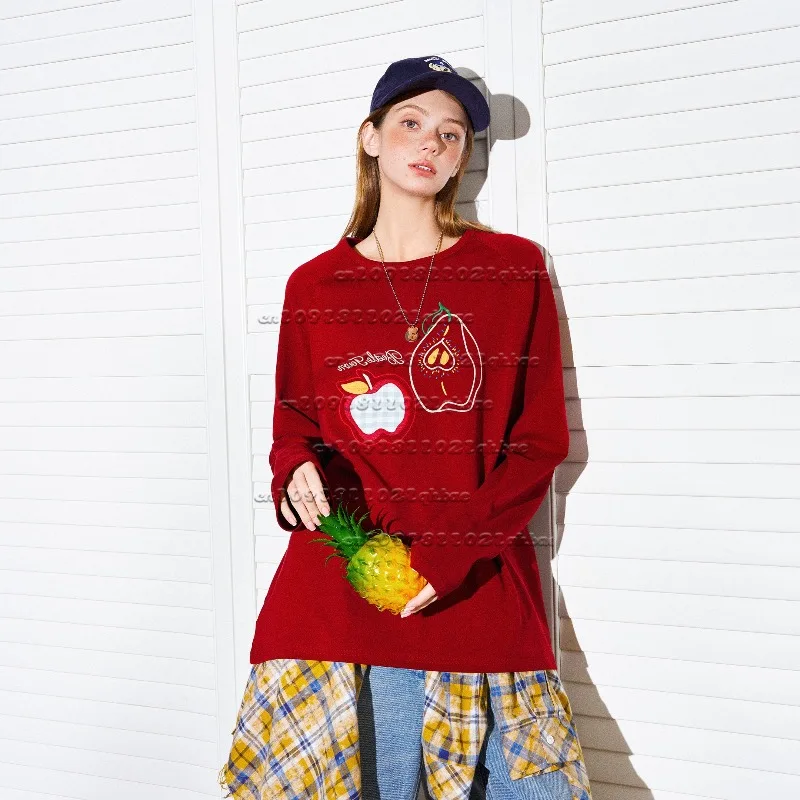 

Новая фруктовая нить, чертеж, граффити, 3D-печать, свободный и универсальный, дышащий, быстросохнущий, модный топ