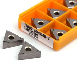 10pcs TNGG160402R-F TNGG160404R-F TNGG160404L-F NX2525 Ceramic Insert CNC Lathe Cutter Turning Tool TNGG 160404 R-F L-F Blade