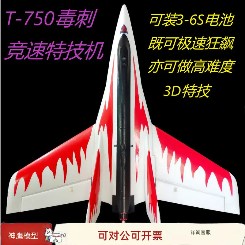 Shenying Model Stinger Rc Racing  Wing Plane T750 T780 Pusher Hand  3D Stunt High Speed  Controller For Hobby