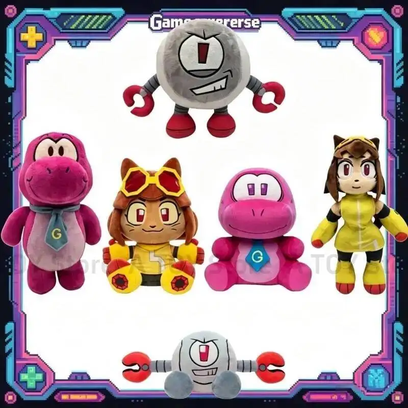 Gameoverse Gobbles Kit Kaboodle Muñeco de Peluche, Juego de Animación, Robot Learn-o-saurus, Juguete de Peluche Suave, Regalo