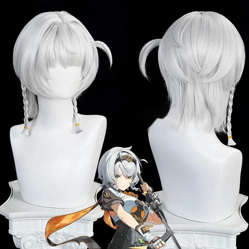 

Game Zenless Zone Zero Silver Soldier Anby Cosplay Wig Anby Demara Cosplay Silver Hair For Hallowmas Carnival Women Men