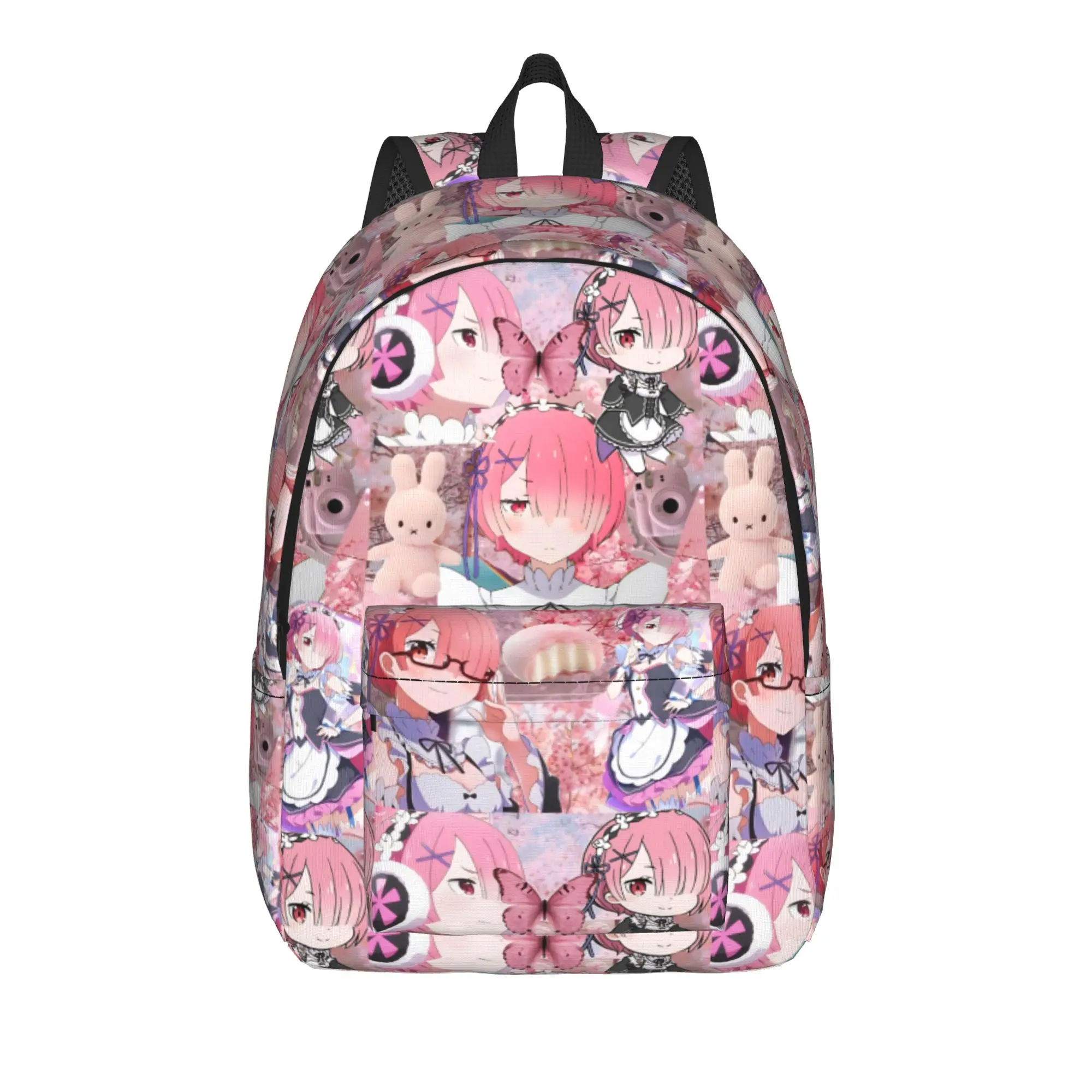 Fashion Re ZERO Anime Backpack  Mochilas Harajuku Design School Retro Washable Rucksack