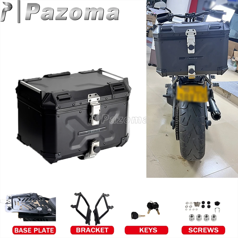 

Aluminum Tail Top Case Motorcycle Luggage Storage Tool Box For Harley Softail Sport Glide FLSB Low Rider EI Diablo FXRST 117 18+