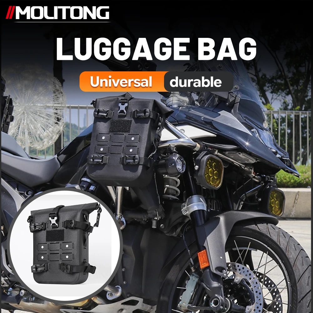 Multifunctional Motorcycle Crash Bar Bag Waterproof Moto Side Saddle Bag Universal Motorbike Tail Luggage Pannier for Touring