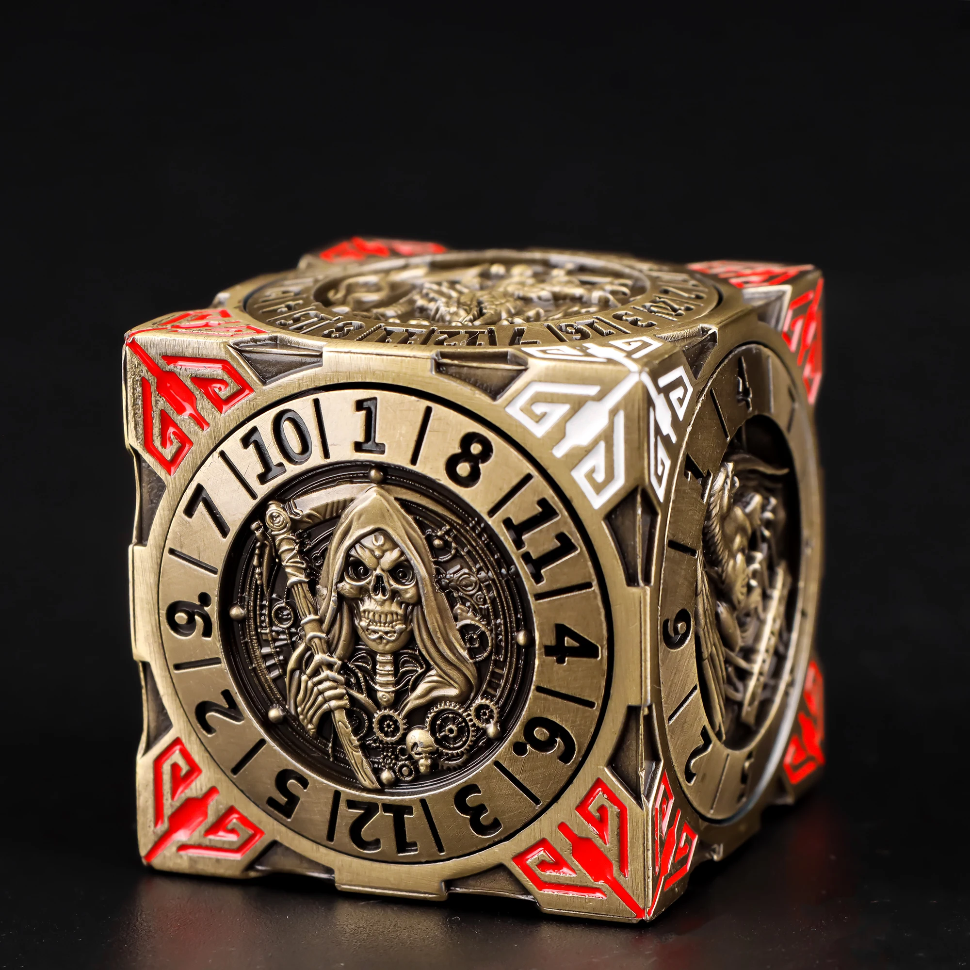 

Шестиугольные металлические спиннерные кости | 6-сторонний спиннер для изготовления металлических решений | Аксессуары для настольных игр, покера, вечеринок