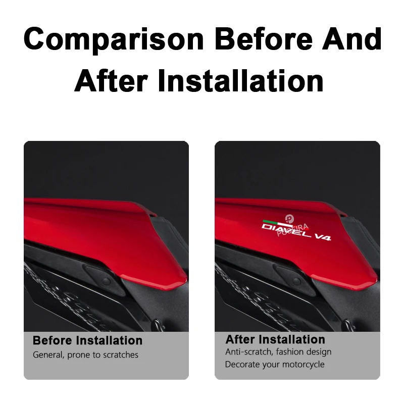 Pfotira adesivos decorativos à prova d'água para motocicleta, decalques decorativos para ducati diavel v4, acessórios 2023 2024 2025, adesivo de vinil para moto