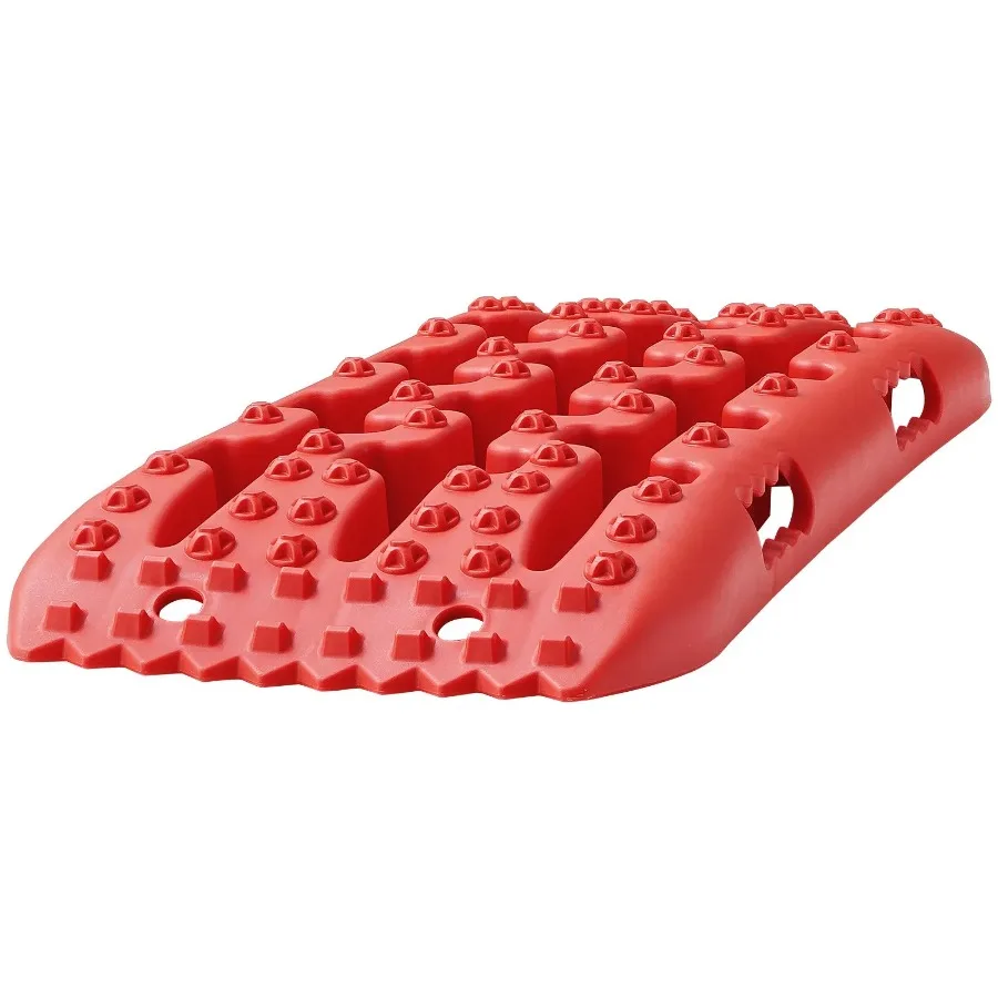 2PCS Traction Boards PP Mud Snow Sand Storage Bag Short Red