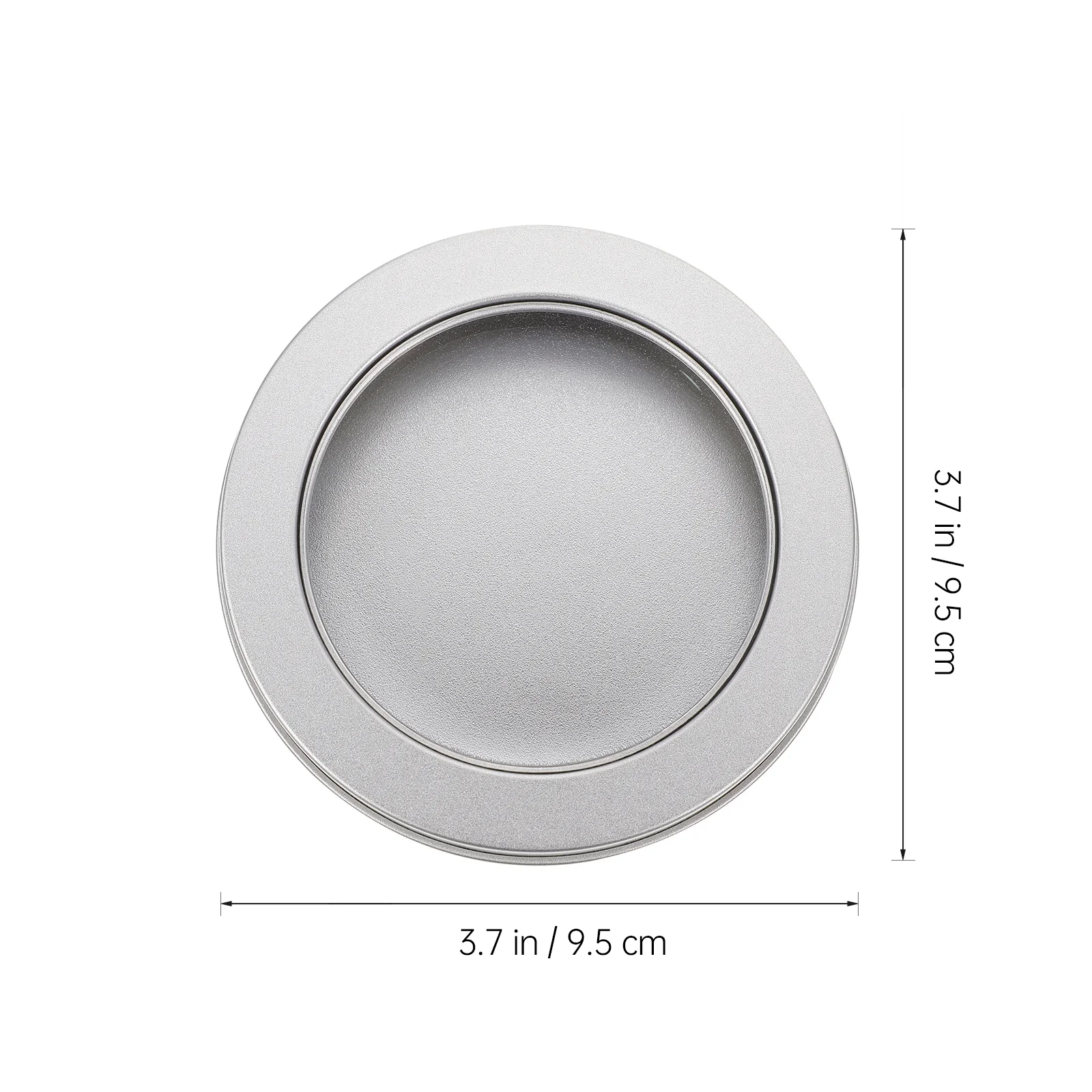 

1Pcs Food Grade Tinplate Container Round Window Box Candy Cake Cookie Organizer Empty Case Jewelry Keys Sundries Storage