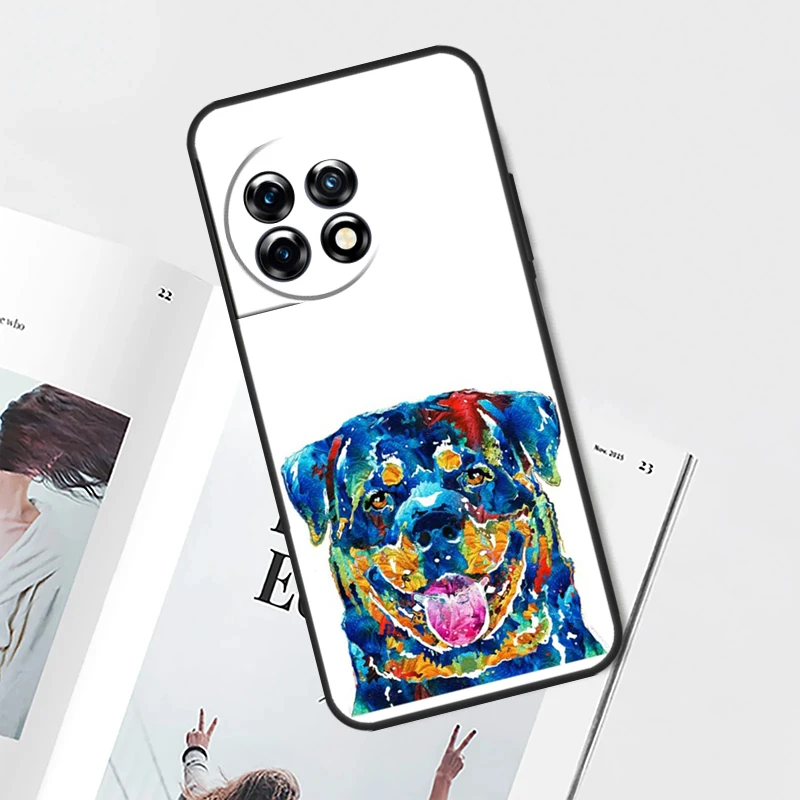 حافظة كلب كرتونية Rottweiler لهاتف OnePlus Nord 5 CE 2 3 4 Lite N20 N30 OnePlus 13T 13R 12R 9 10 Pro 11 12 13 15 #5
