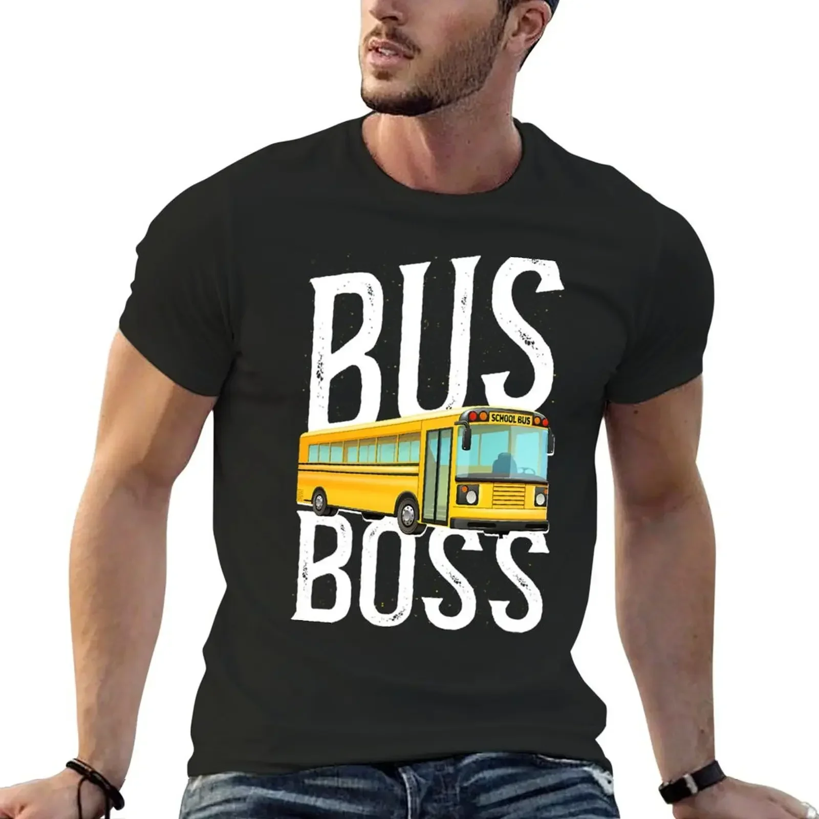 School Bus Driver 4 9 T-Shirt customs summer top cotton graphic tees shirts graphic men clothes