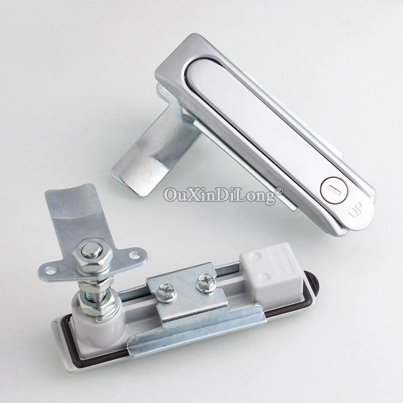 2PCS Zinc Alloy Industrial Panel Locks Distribution Box Chassis Lock Switch Control Electric Cabinet Door Locks+Key (Keys Alike)