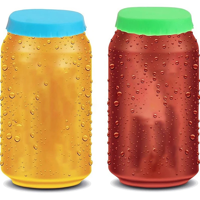 Nuevas tapas de silicona multicolor para latas de refresco, protectores de latas de bebidas, tapas para botellas de cerveza, tapas a prueba de fugas para latas de refresco y coca cola (1 unidad)