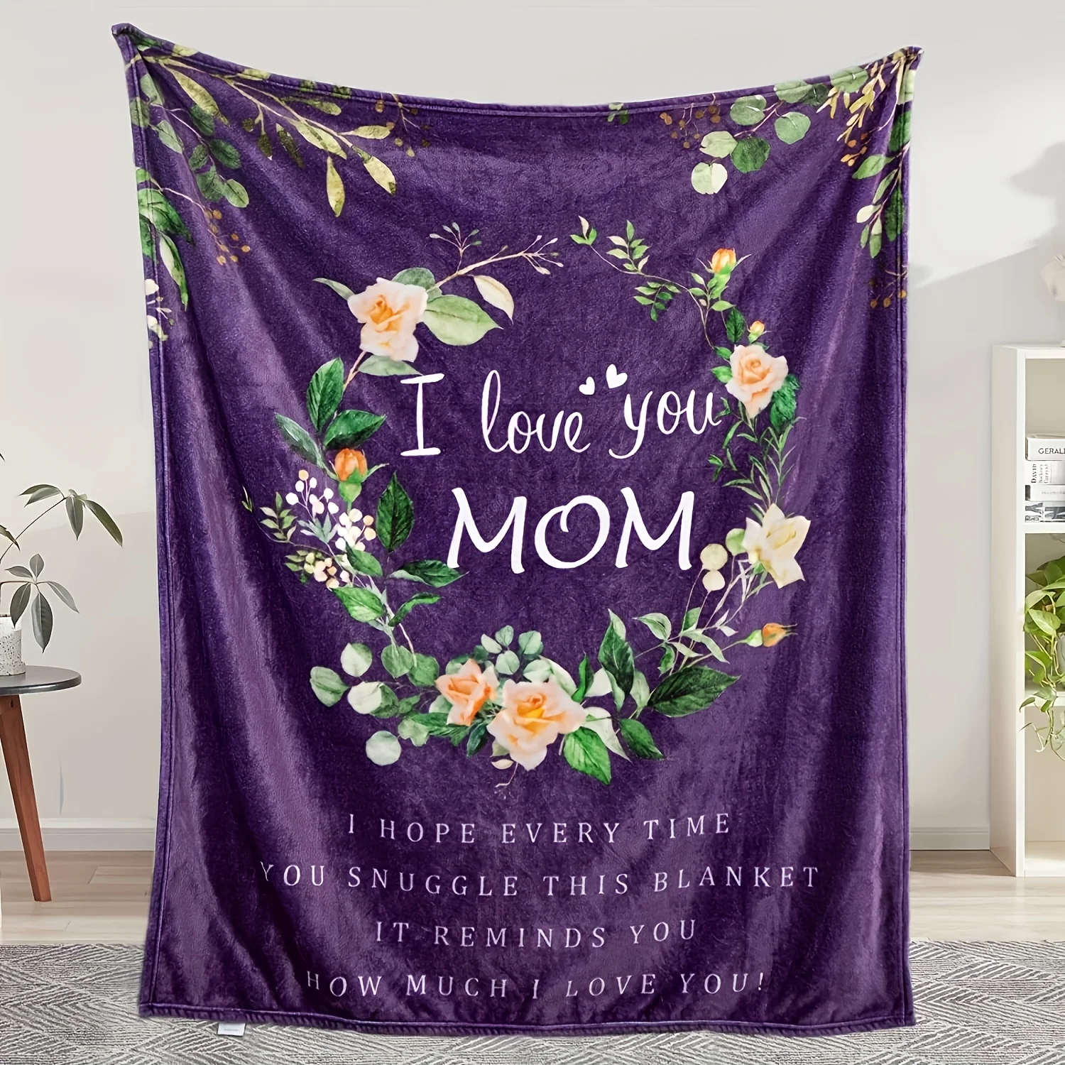 1pc 280Gsm Luxuriously Soft Flannel Throw Blanket - Ultimate Comfort for Your Mom, Ideal for Birthday Celebrations And Memorable