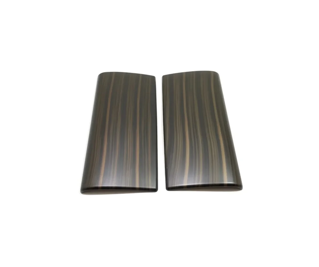 Suitable for 2023 BYD DENZA D9 ABS rear seat screen outer frame decoration Auto Parts carbon fiber peach wood 2 piece Set