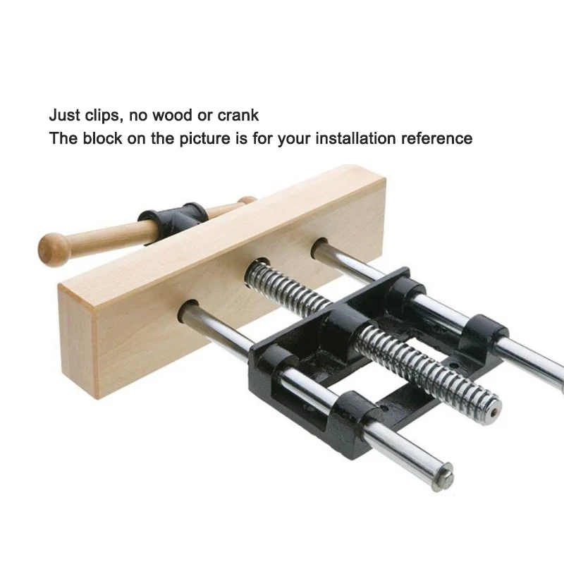 7 Inch Woodworking Table Vise Clamping Workbench Lightweight Double Connecting Rod Fixture For Woodworking Tools