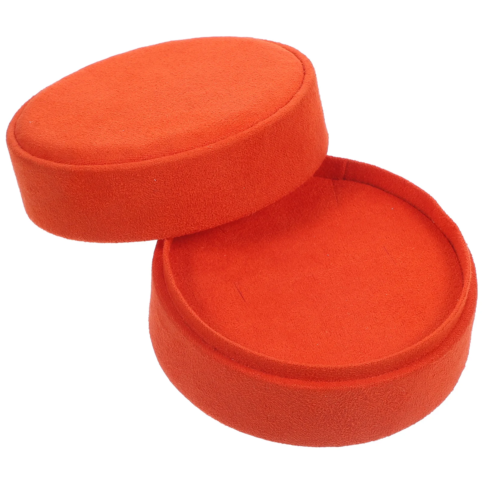 

Single Round Ring Jewelry Box Portable Organizer Soft Pillow Ring Storage Case Gift Packaging Box for Necklace Ear Jewelry