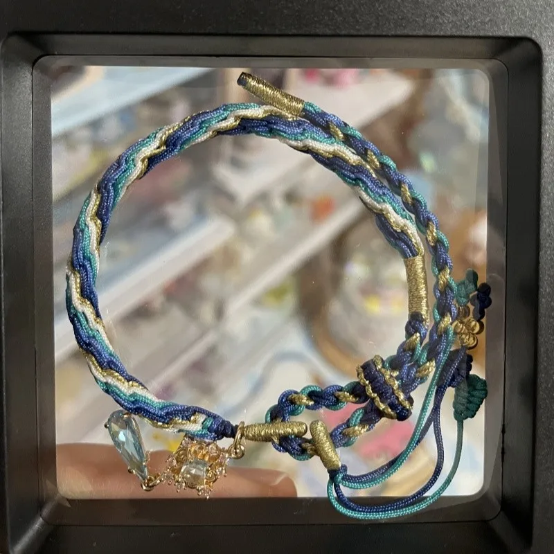 Game Genshin Impact Furina wanderer Zhongli Xiao Cosplay Prop Adjustable Rope Bracelet Jewelry Fans Birthday Gifts