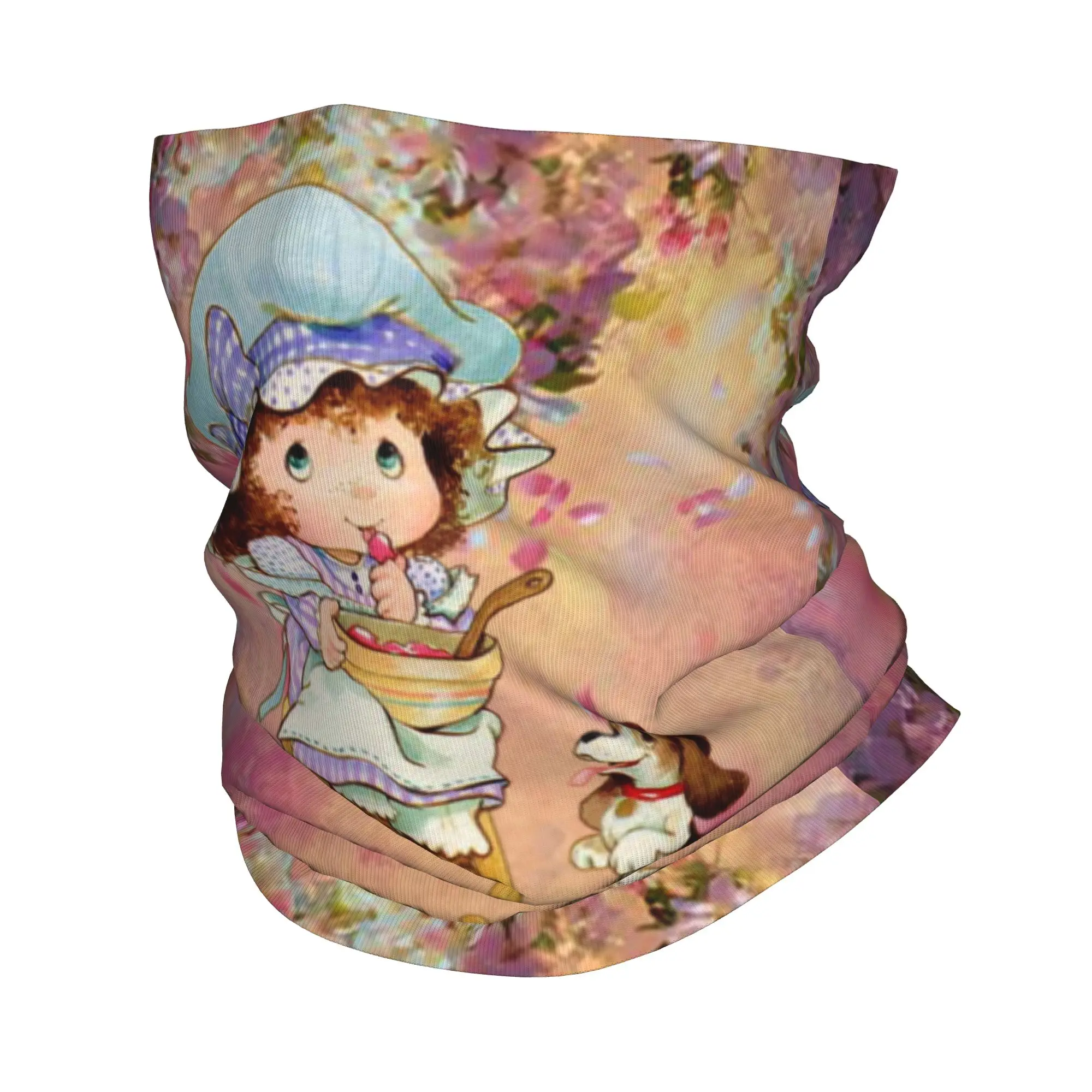 

Custom Cute Sarah Kay Winter Headband Neck Warmer Men Women Hiking Running Tube Scarf Cartoon Face Bandana Gaiter