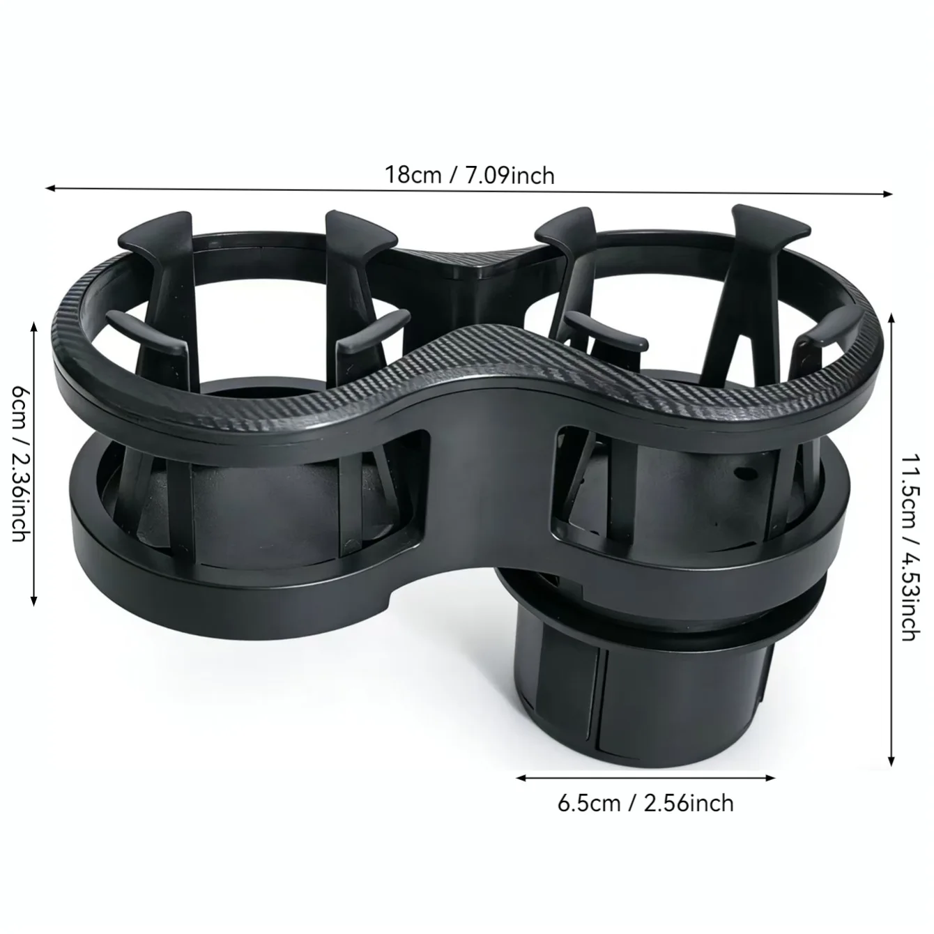 Car Cup Holder Expander 2-in-1 Dual Cup Holder Adapter Adjustable Car Drink Holder Organizer Auto Interior Accessories