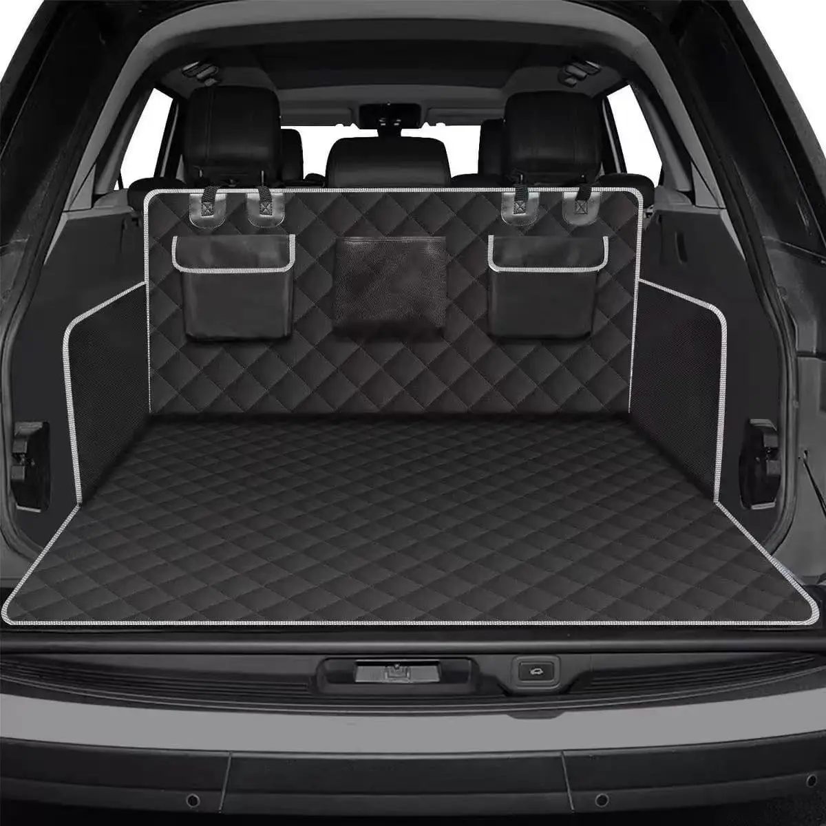 1 Pack Dog Cargo Liner for Lexus RX 350 2023-2025 600D Oxford Waterproof Trunk Mat Pet Liner with Pockets Heavy Duty Nonslip Car