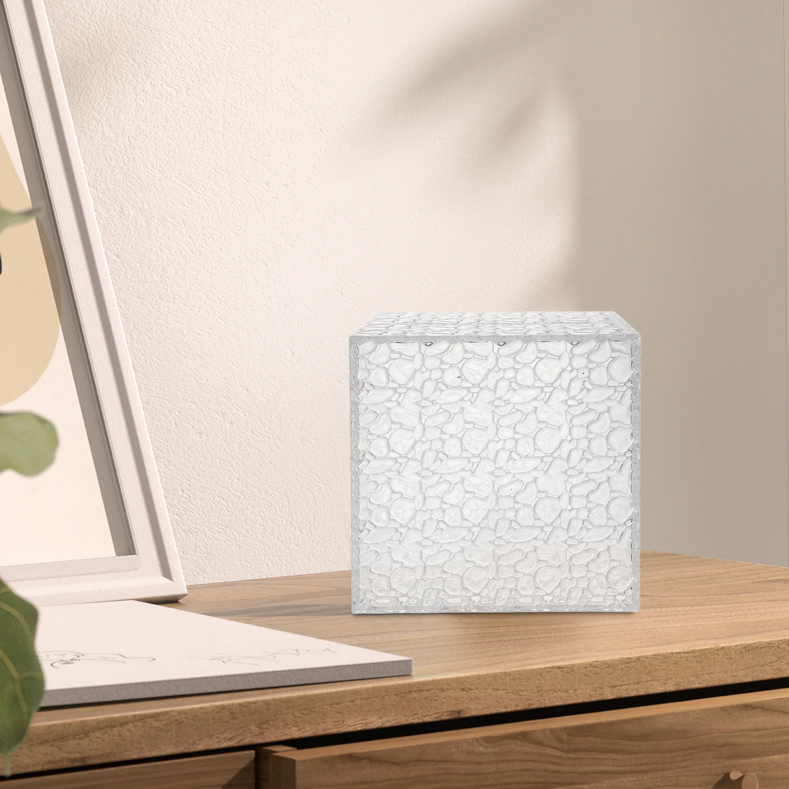 

1pc Clear Acrylic Money Saving Bank Piggy Box For Adults Unopenable Transparent Cube Jar Cash Coin Storage Container Household