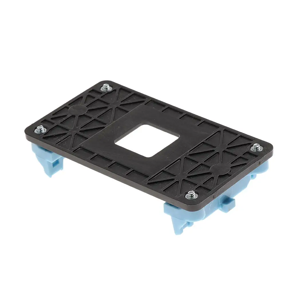 CPU Fan Bracket ABS Heatsink Base Blue Plastic Cooling Fan Stand Strong Backplate Support for AM5 CPU Cooler and Setups