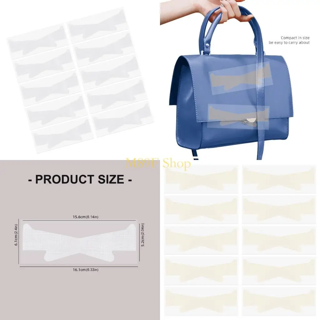 

M89F 10Pcs Invisible Neck Firming Strips Compactly Travel Pack Breathable PE Materials Tightening Bands Face lifting Strips