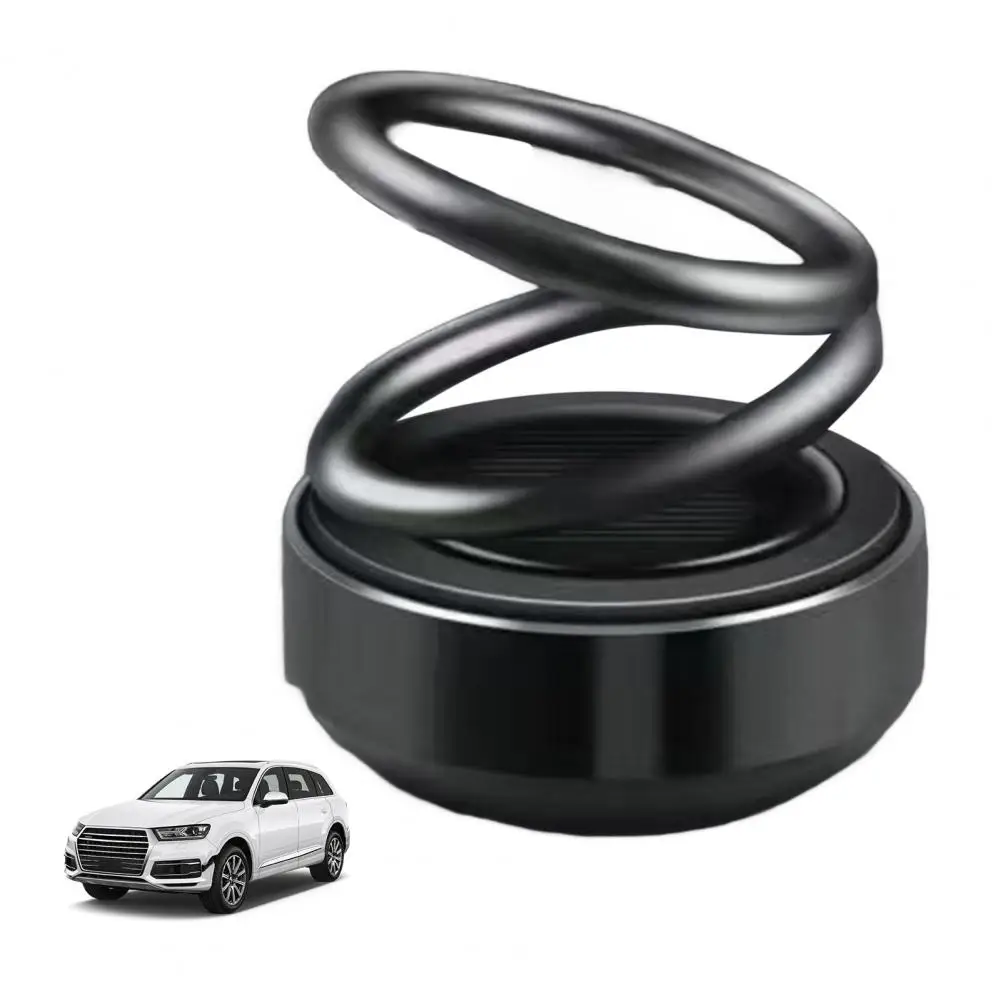 

Car Air Freshener Car Aromatherapy Diffuser 360-degree Rotation Solar Powered Double Ring Vehicle Diffuser car Accessories