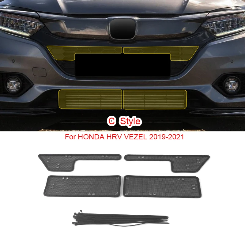 Car Insect-proof Air Inlet Protection Cover Airin Insert Net Vent Racing Grill Filter For Honda HRV VEZEL ZRV 2019-2025