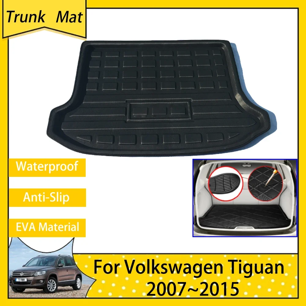 

Car Trunk Mat for Volkswagen VW Tiguan MK1 5N 2007~2015 Anti-slip Rear Boot Cargo FLoor Carpet Protective Accsesories 2011 2012