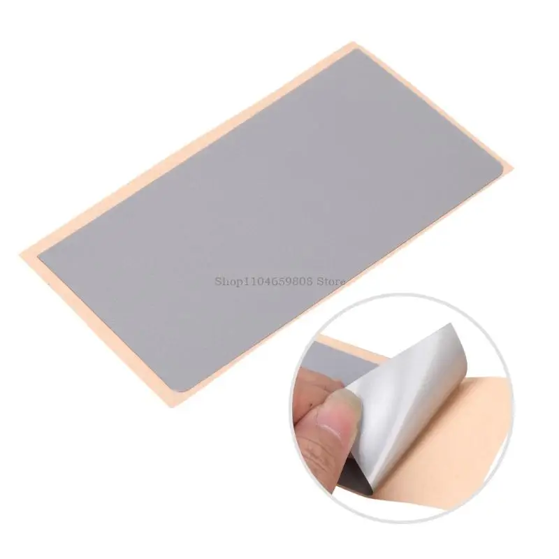2 Pcs Silver Adhesive Touchpad Covers PVC Materials Laptop Repair Parts
