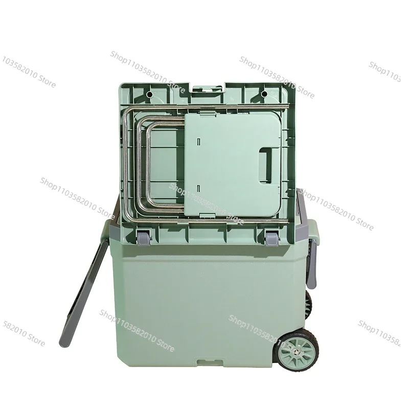 Plastic Ice Barrier 32L 45L Large Wheel Refrigerator Ice Hard Refrigerator