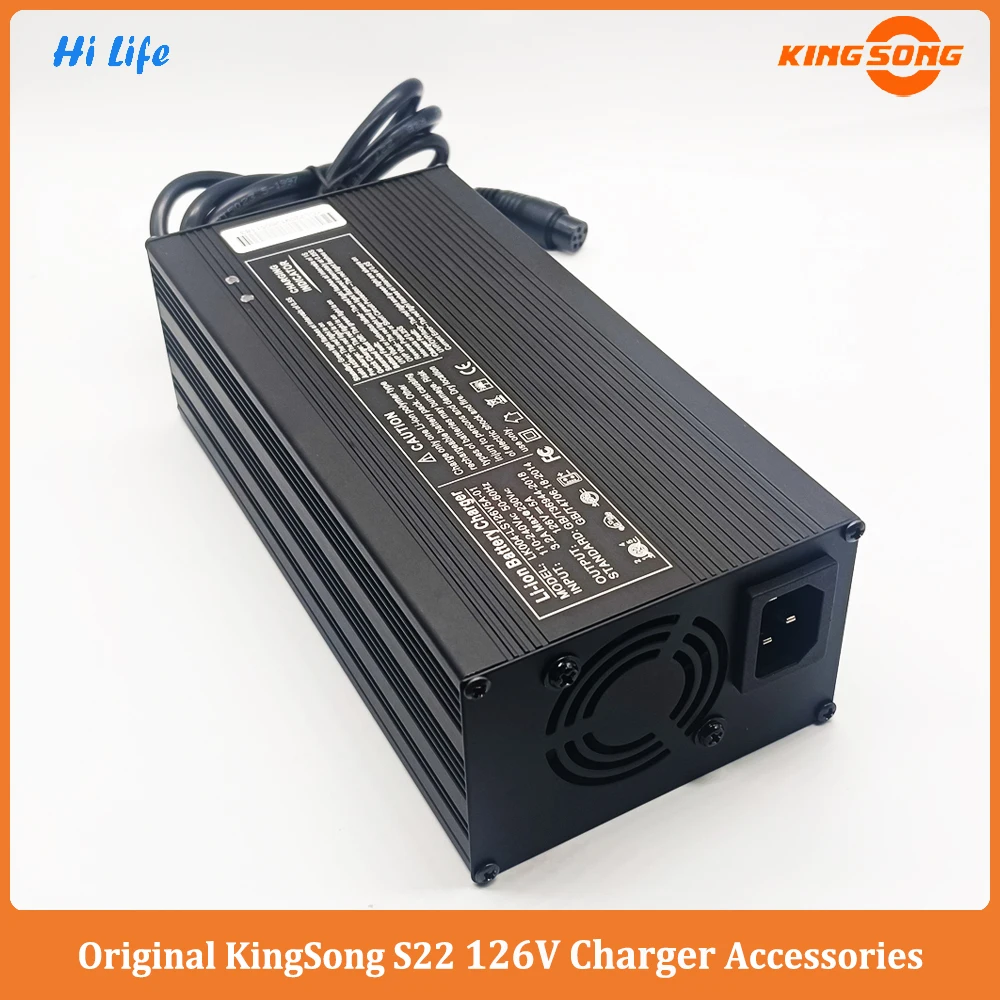 Original KingSong S22 126V 5A Charger KS S22 126V Charger for KS S22 Electric Wheel Original KingSong Accessories