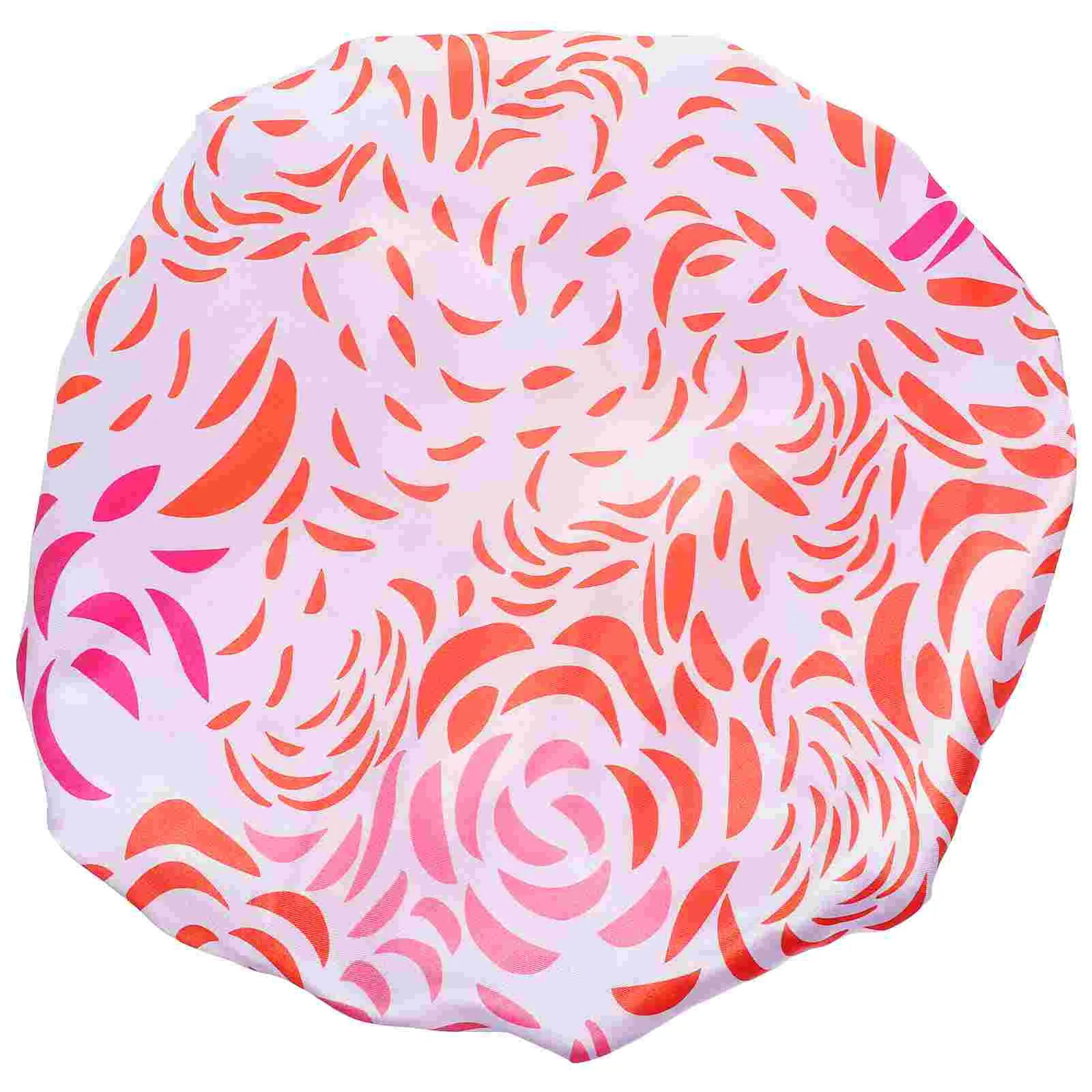 

Waterproof Shower Cap Satin Reusable Extra Large Elastic Bathing Comfortable Women Hair Hair Conditioning Treatment