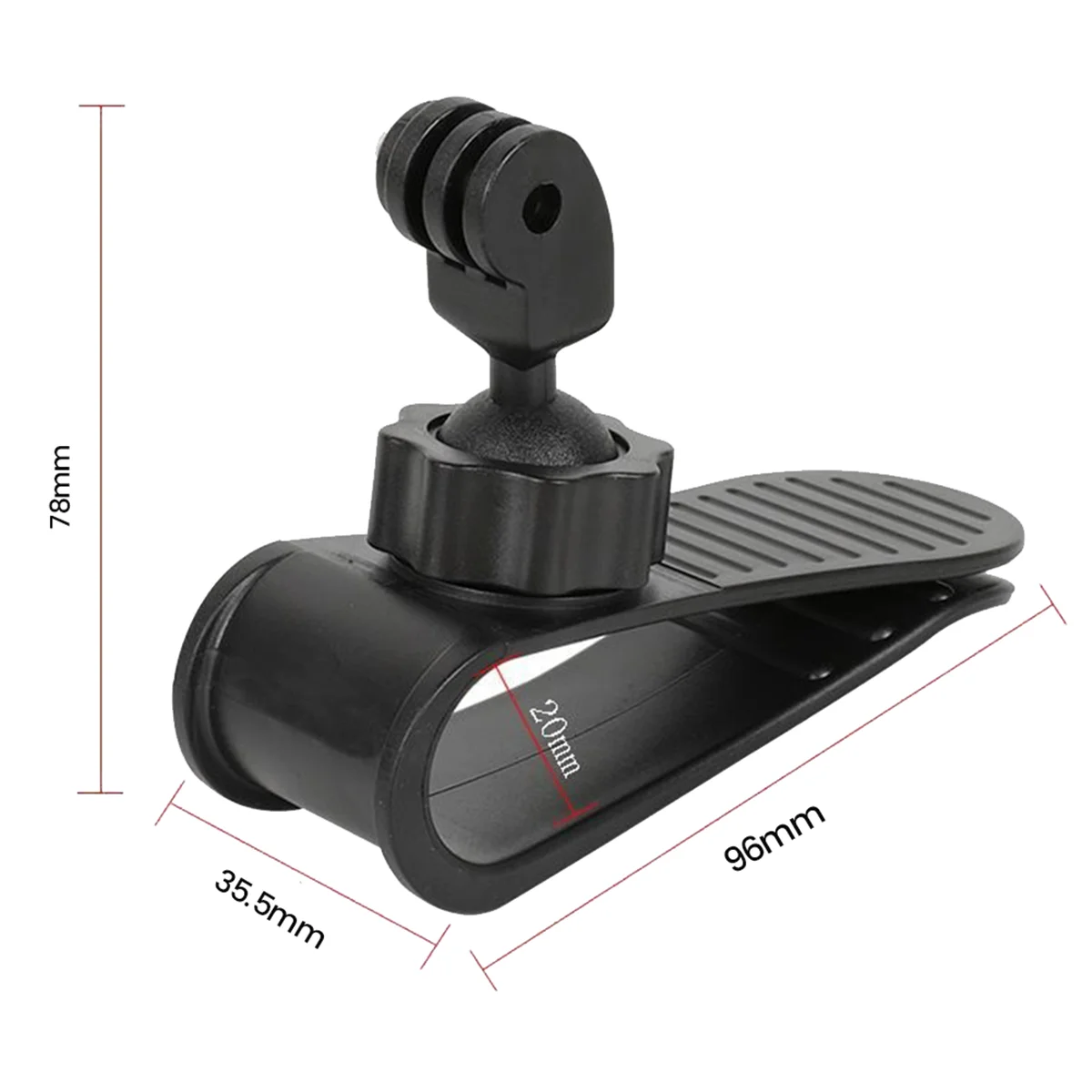 Sun Visor Mount for Insta360 X3 ONE X2/X/RS/R Gopro Panoramic Sports Camera Multifunction Sun Visor Mount