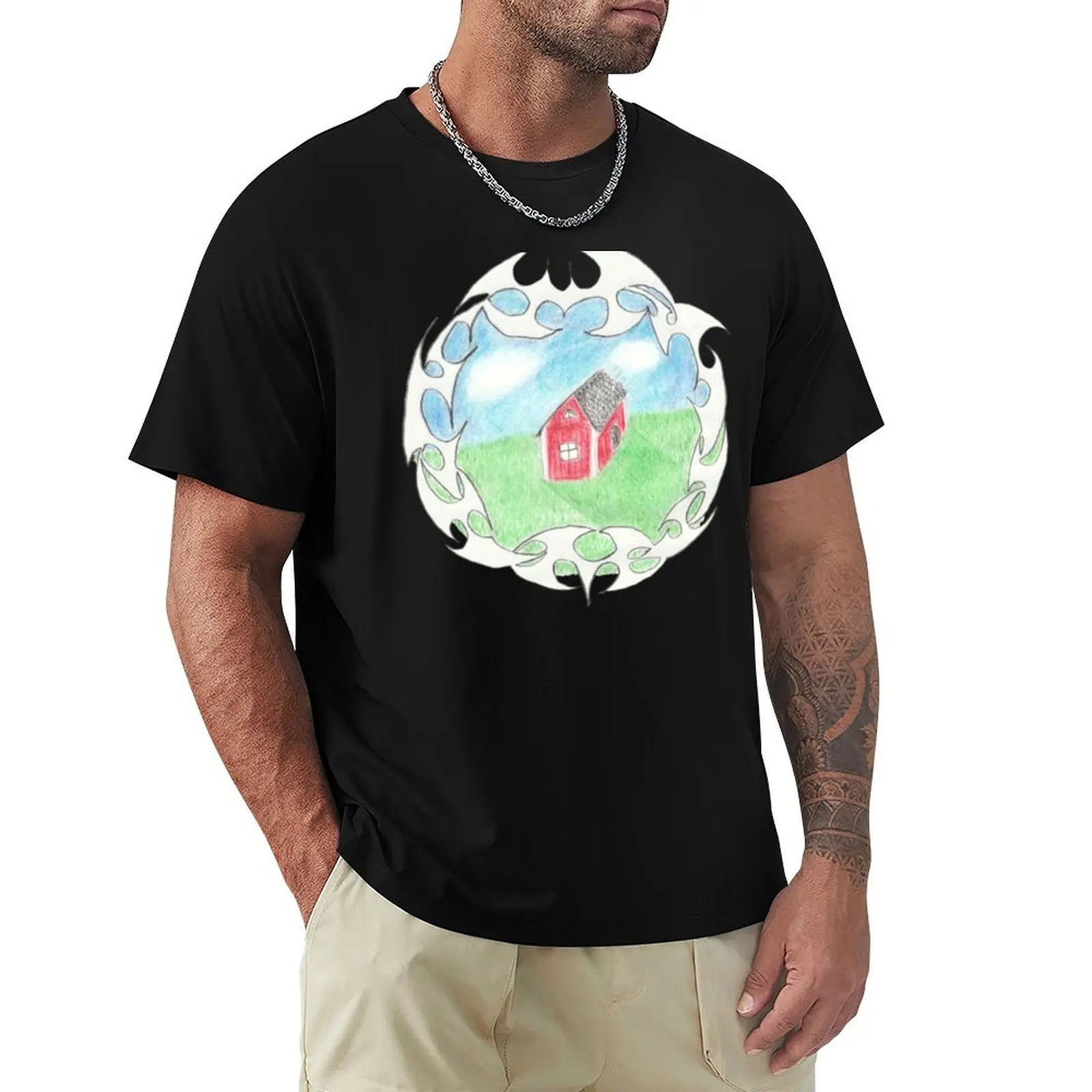 

HQ - Bladee _amp_ Ecco2k Crest T-Shirt Basic Solid Tee for Daily Use