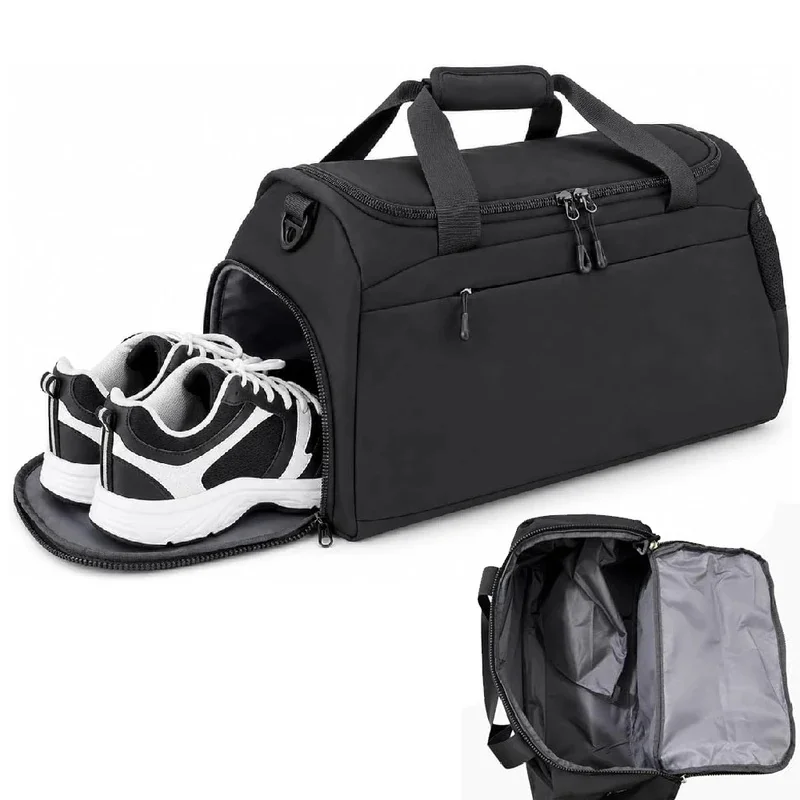 Portable Travel Duffel Bag, Multi-compartment Sports Gym Handbag with Independent Shoes Storage, Large Capacity for Gym Workout
