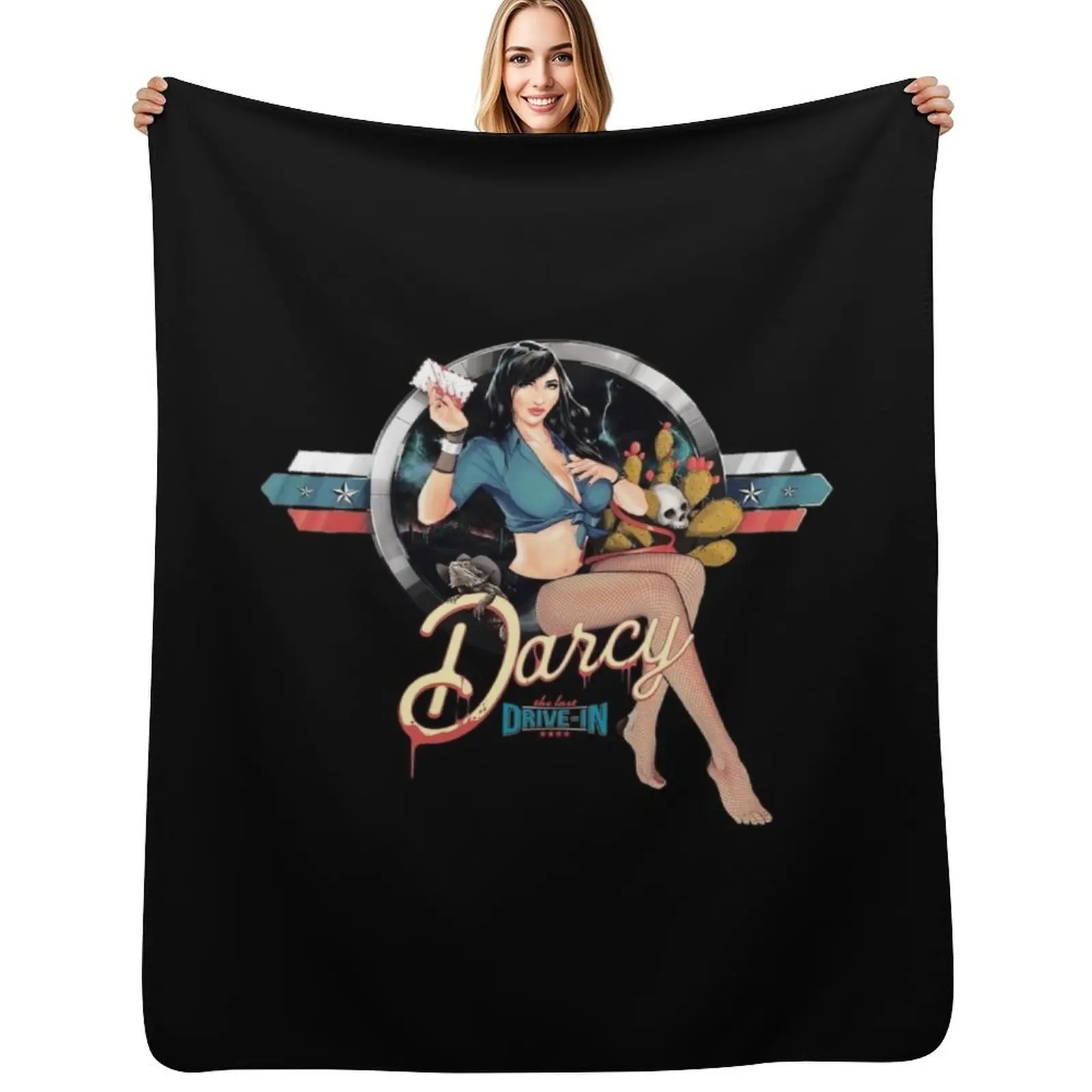 

Darcy The Mail Girl Throw Blanket Warm Throw Blanket Gift for Anniversary