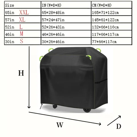 Outdoor Barbecue Rain Cover Dustproof Sunproof Waterproof Garden BBQ Cover Protective Shelter for Picnics And Camping