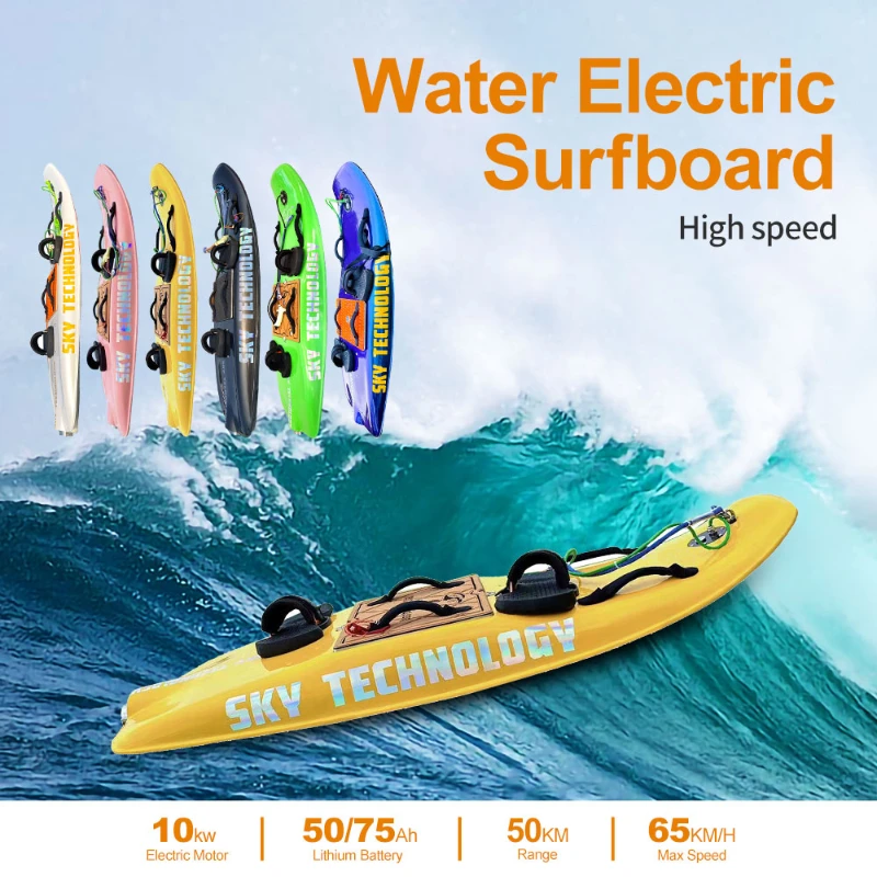 Electric High-speed Surfboard Powered Jet Water Scooter Portable Wave Surfboard Beach Smart StandUp Jet Boat Sports Paddle Board